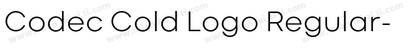 Codec Cold Logo Regular字体转换